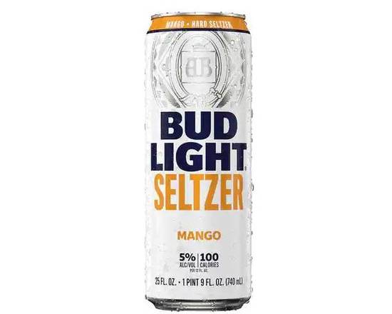 Order Bud Light Seltzer Mango, 25oz can beer (5.0% ABV) food online from Tenderloin Liquor store, San Francisco on bringmethat.com