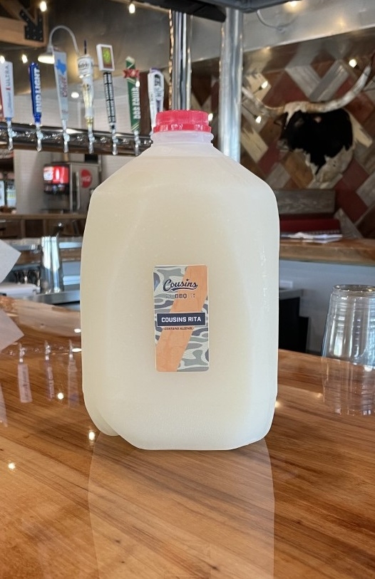 Order Frozen Cousins Rita, 1 Gallon (12.25% ABV) food online from Cousin Barbq store, Crowley on bringmethat.com