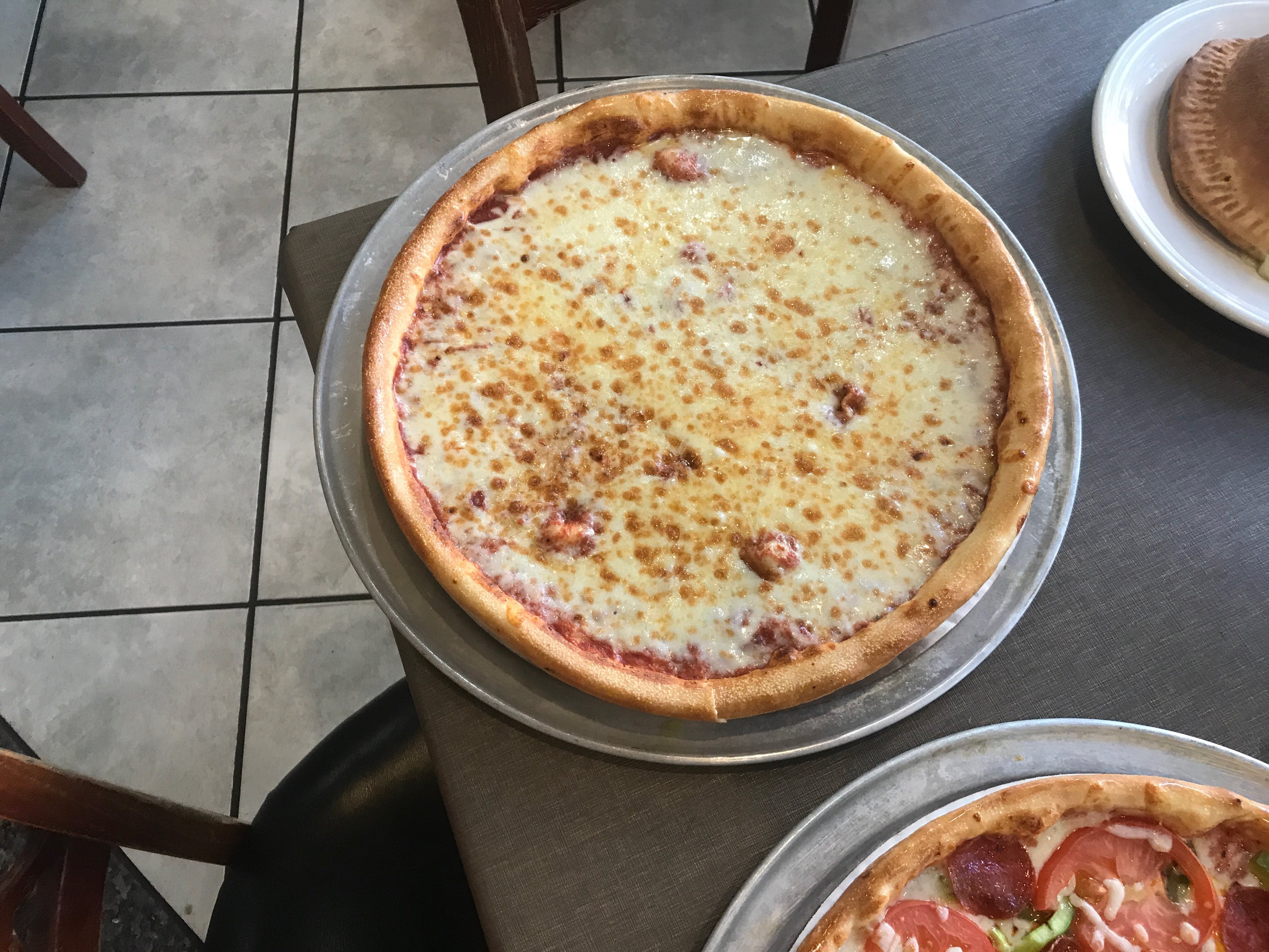 Order Cheese Pizza - Medium 10'' (6 Slices) food online from Mama mia store, Atlanta on bringmethat.com