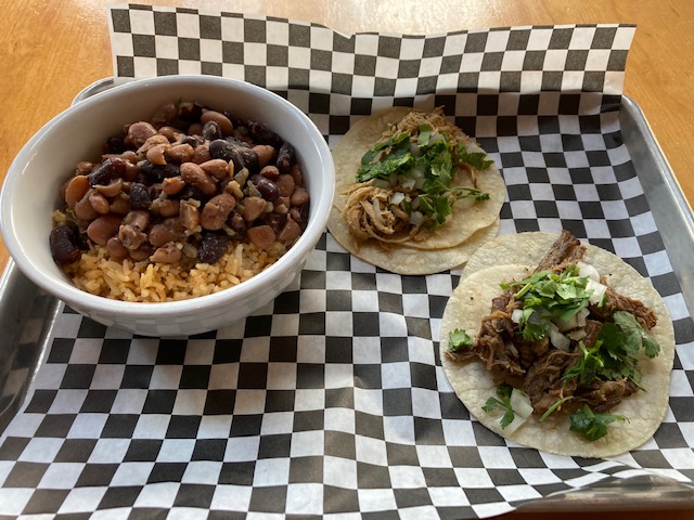 Order Taco Plate food online from Bimbos Cantina store, Seattle on bringmethat.com