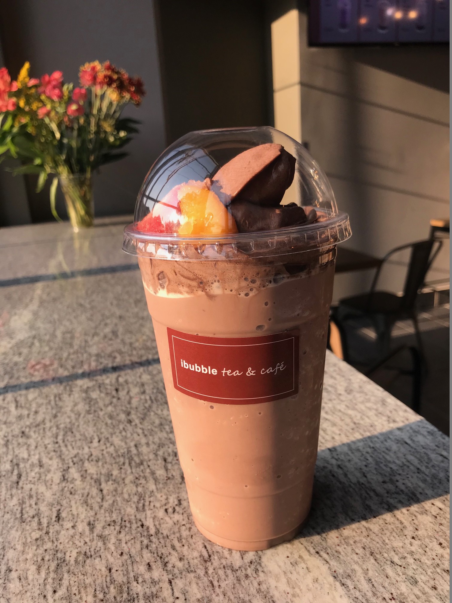 Order C12A: Chocolate Smoothie food online from I Bubble Tea & Cafe store, Cranford on bringmethat.com