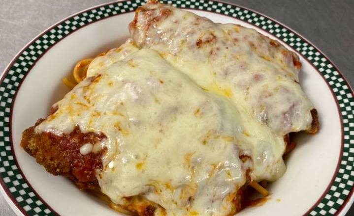 Order Veal Parm Dinner food online from Sergio store, Riverhead on bringmethat.com
