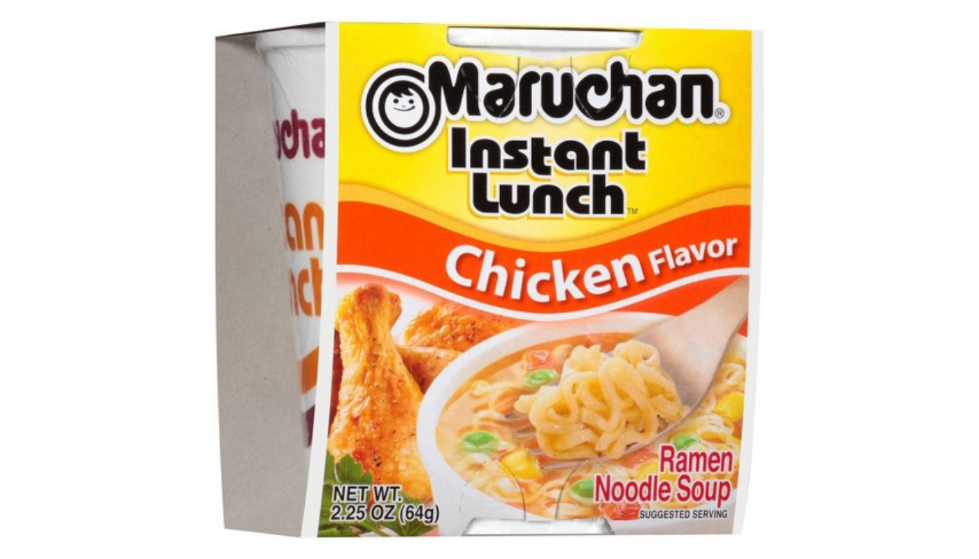 Order Maruchan Chicken Instant Lunch Ramen Noodle Soup 2.25oz food online from House Of Cigar & Liquor store, Redondo Beach on bringmethat.com