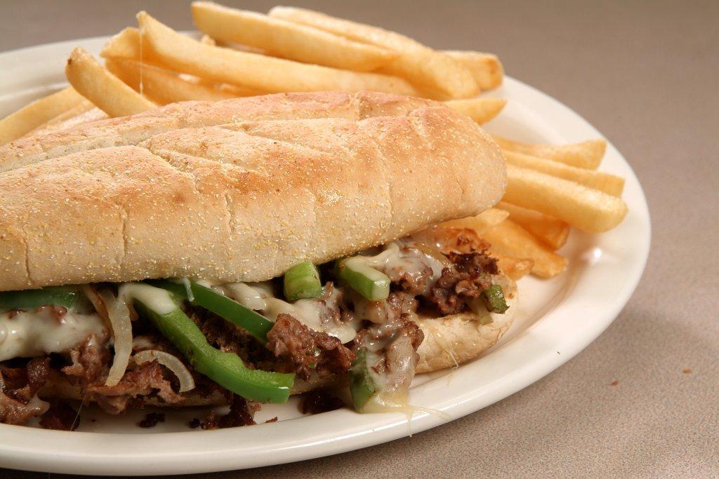 Order Philly Cheese Steak Sub food online from Ram Horn Restaurant store, Taylor on bringmethat.com