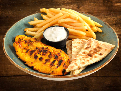 Order Kid's Grilled Chicken Tender food online from Kabob Lounge store, Carmel Valley on bringmethat.com