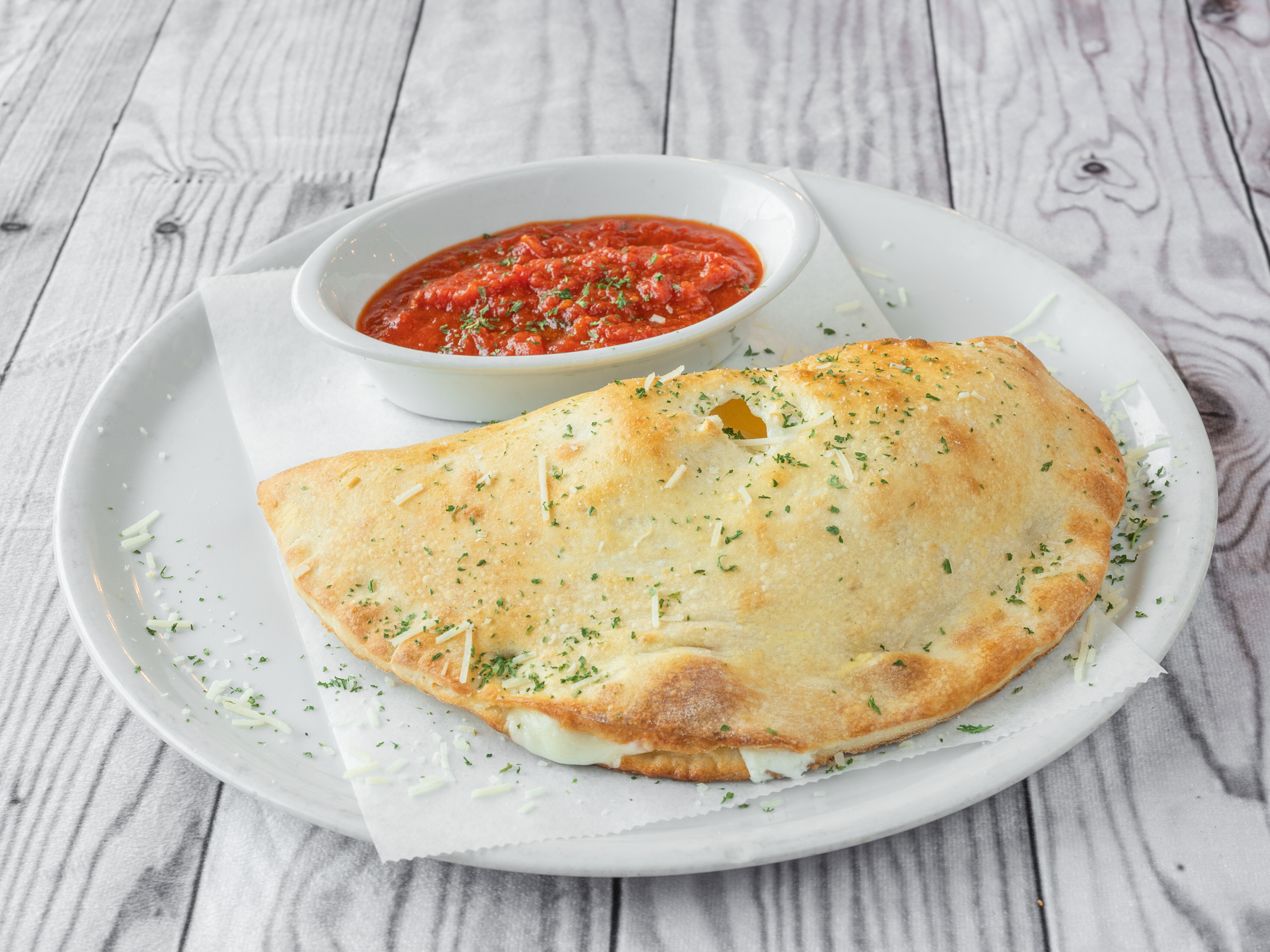 Order Cheese Calzone food online from Don Giovanni Wood Fired Pizza & Bar store, South Amboy on bringmethat.com