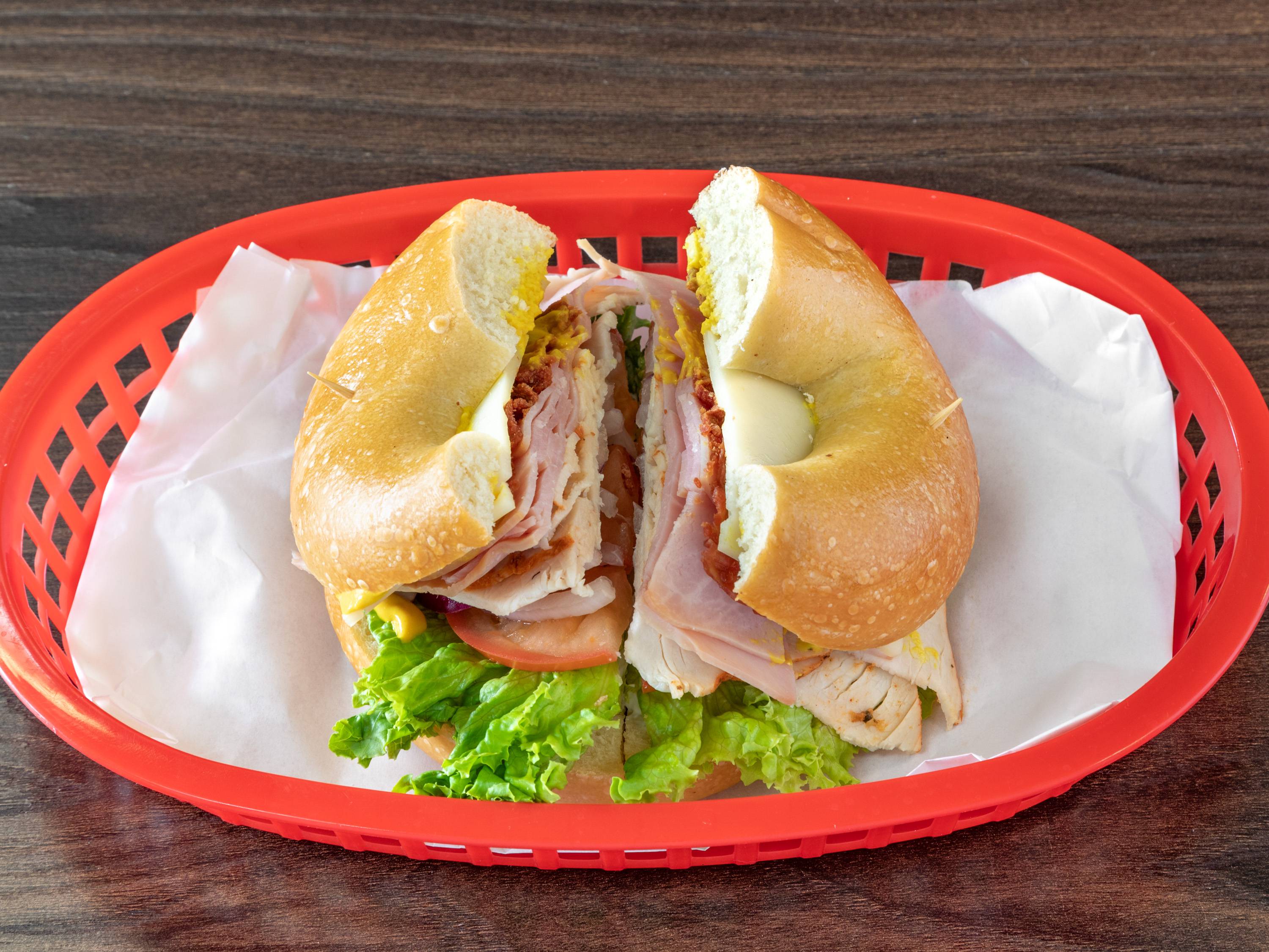 Order Gold Canyon Club Sandwich food online from Bagel Nosh store, Gilbert on bringmethat.com