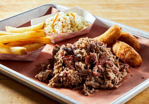 Order Chopped Pork Tray (GS) food online from Luella's Bar-B-Que store, Asheville on bringmethat.com