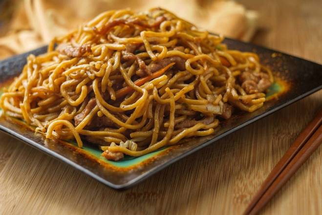 Order Pork Lo Mein food online from East China store, Aurora on bringmethat.com