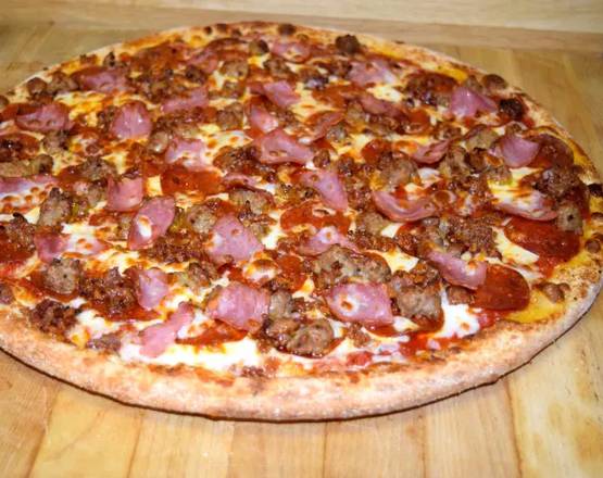 Order Meat Supreme Pizza food online from Cuzino's Family Kitchen store, Northeast on bringmethat.com
