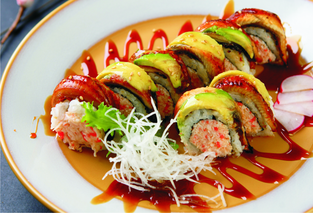 Order 46. Eel and Avocado Roll food online from I Love Sushi store, Santa Clarita on bringmethat.com