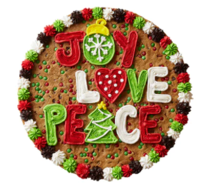 Order Joy Love Peace Cake - HW2835 food online from Cookie Co store, Longview on bringmethat.com