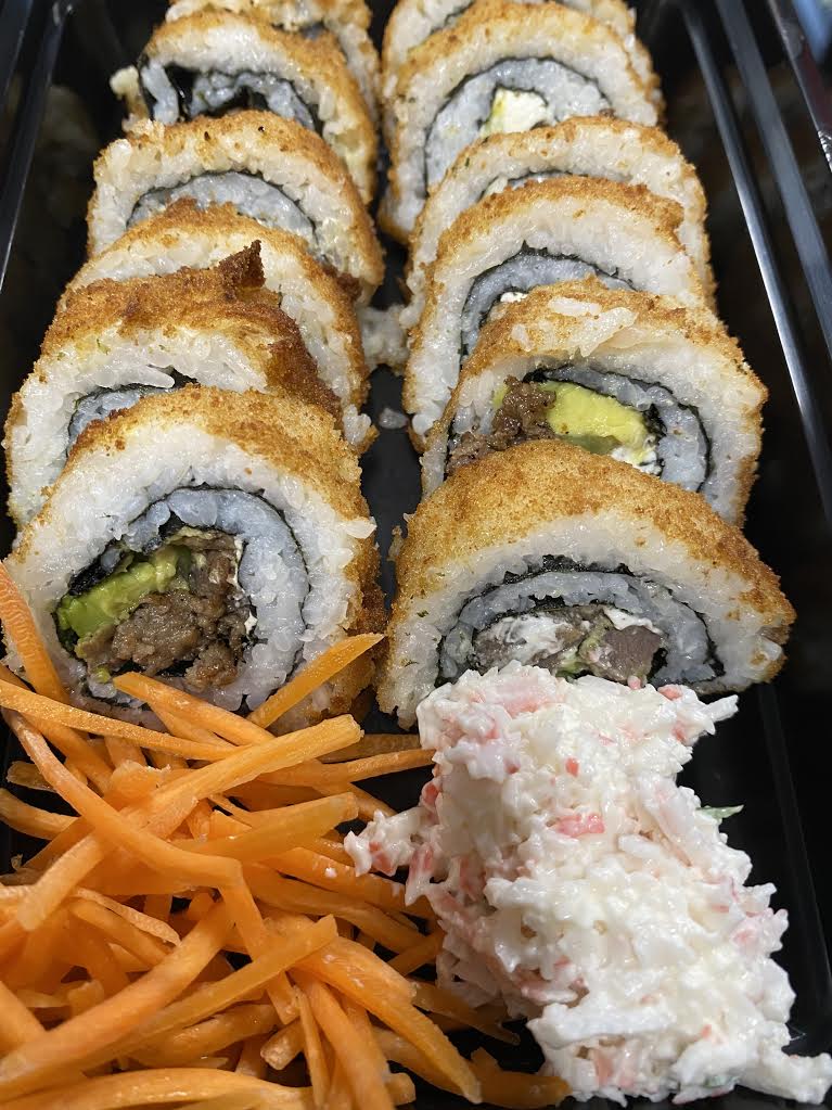 Order 5. Asada Roll food online from Sushi Y Mariscos Que Rollo store, Northridge on bringmethat.com