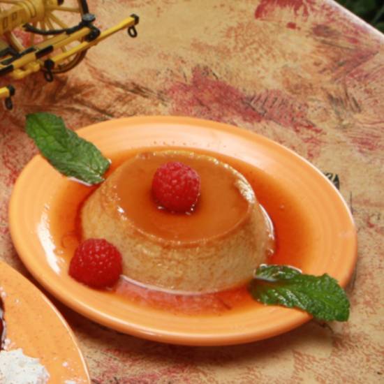 Order Homemade Mexican Flan	 food online from The Original Red Onion store, Palos Verdes Peninsula on bringmethat.com