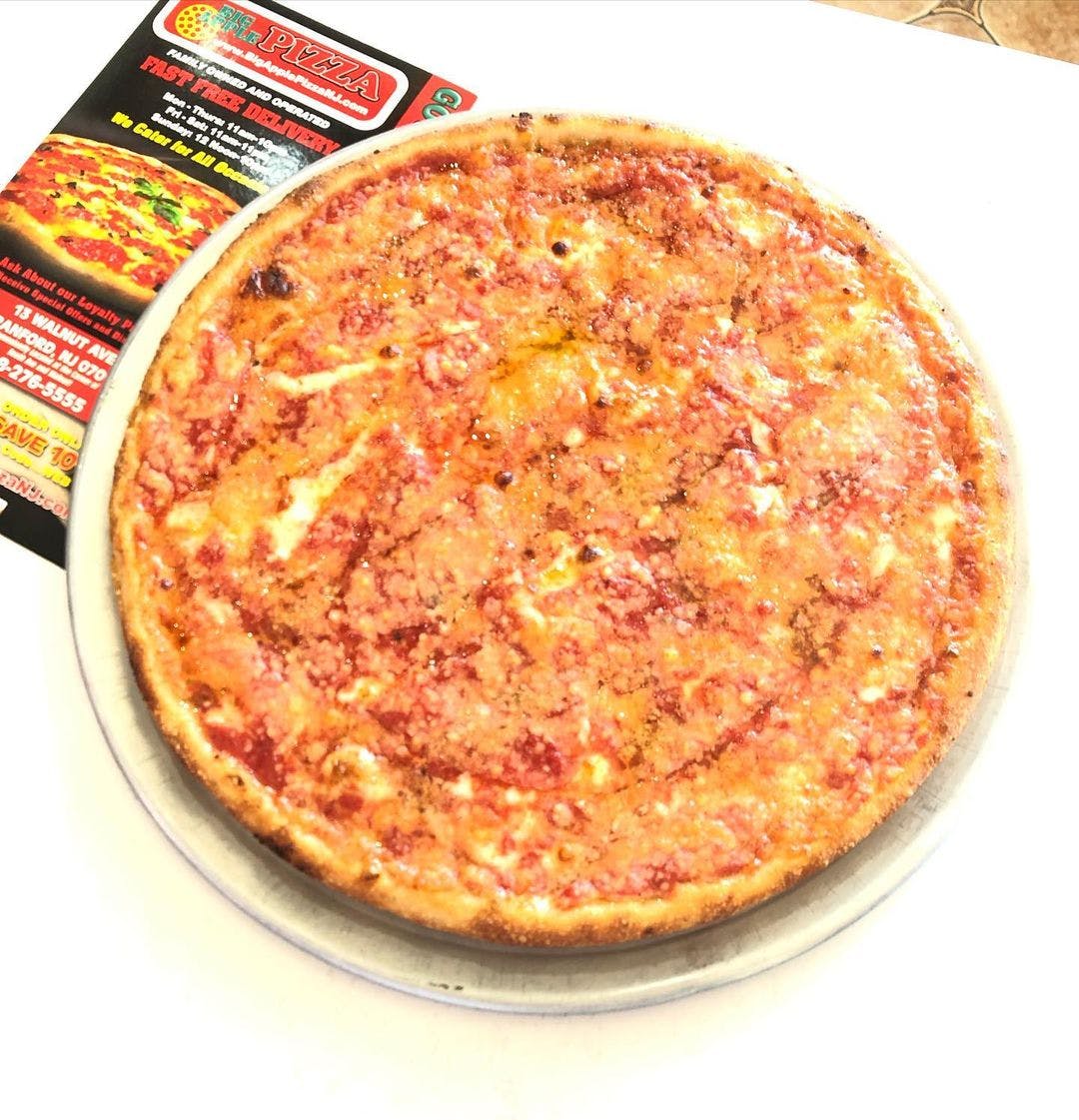 Order Big Apple Pan Pizza - 14" food online from Big Apple Pizza store, Cranford on bringmethat.com