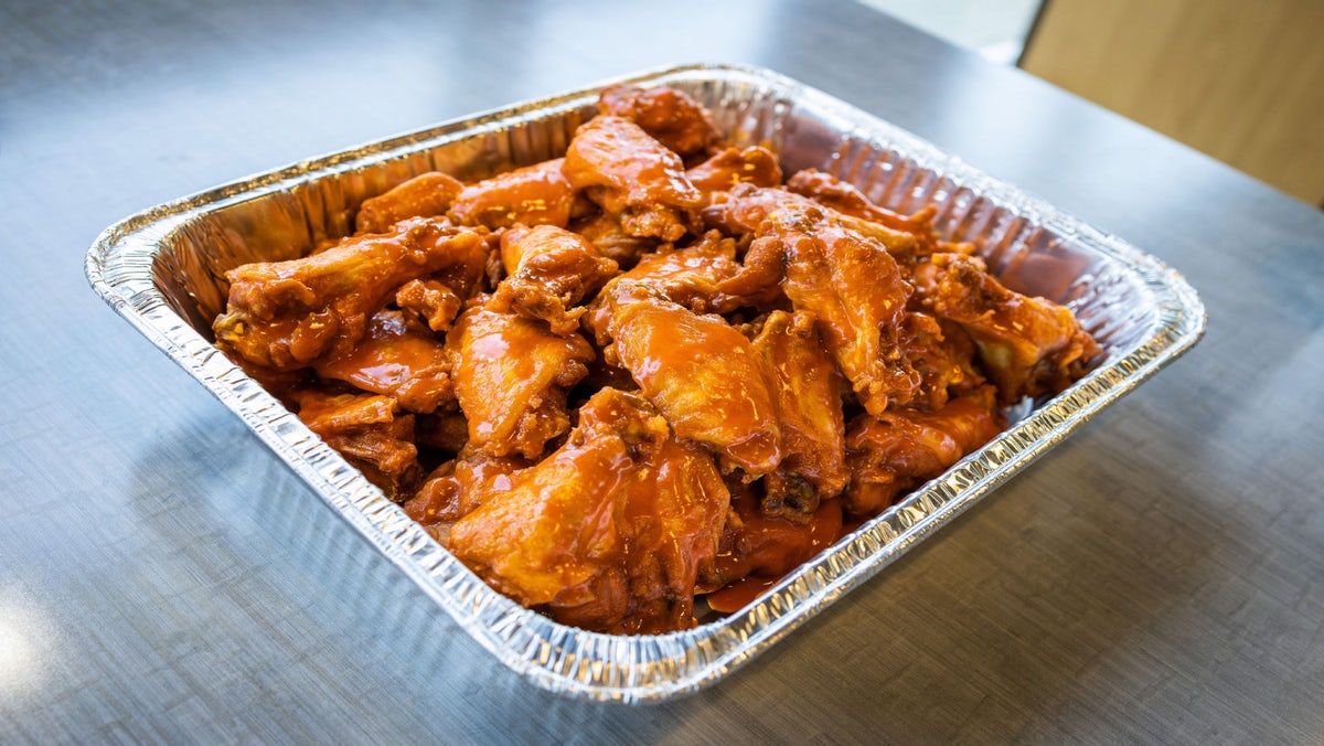 Order BONE IN WING PARTY TRAY food online from Bubbakoo's Burritos - New Brunswick store, New Brunswick on bringmethat.com