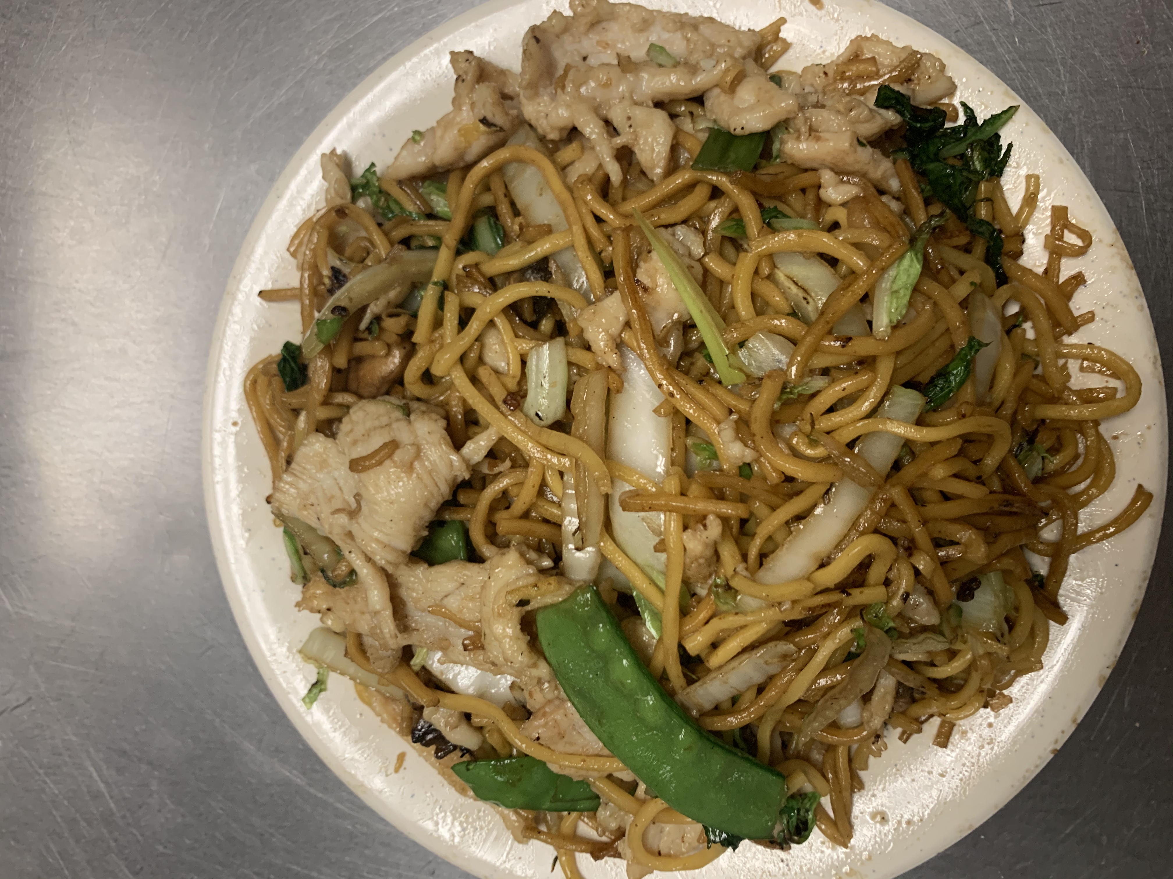 Order 28. Chicken Lo Mein Large food online from China Buffet store, Methuen on bringmethat.com