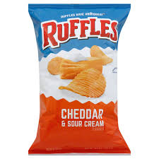 Order Ruffles Cheddar Sour Cream Chips food online from Speedy's Convenience Store #1 store, Saint Joseph on bringmethat.com