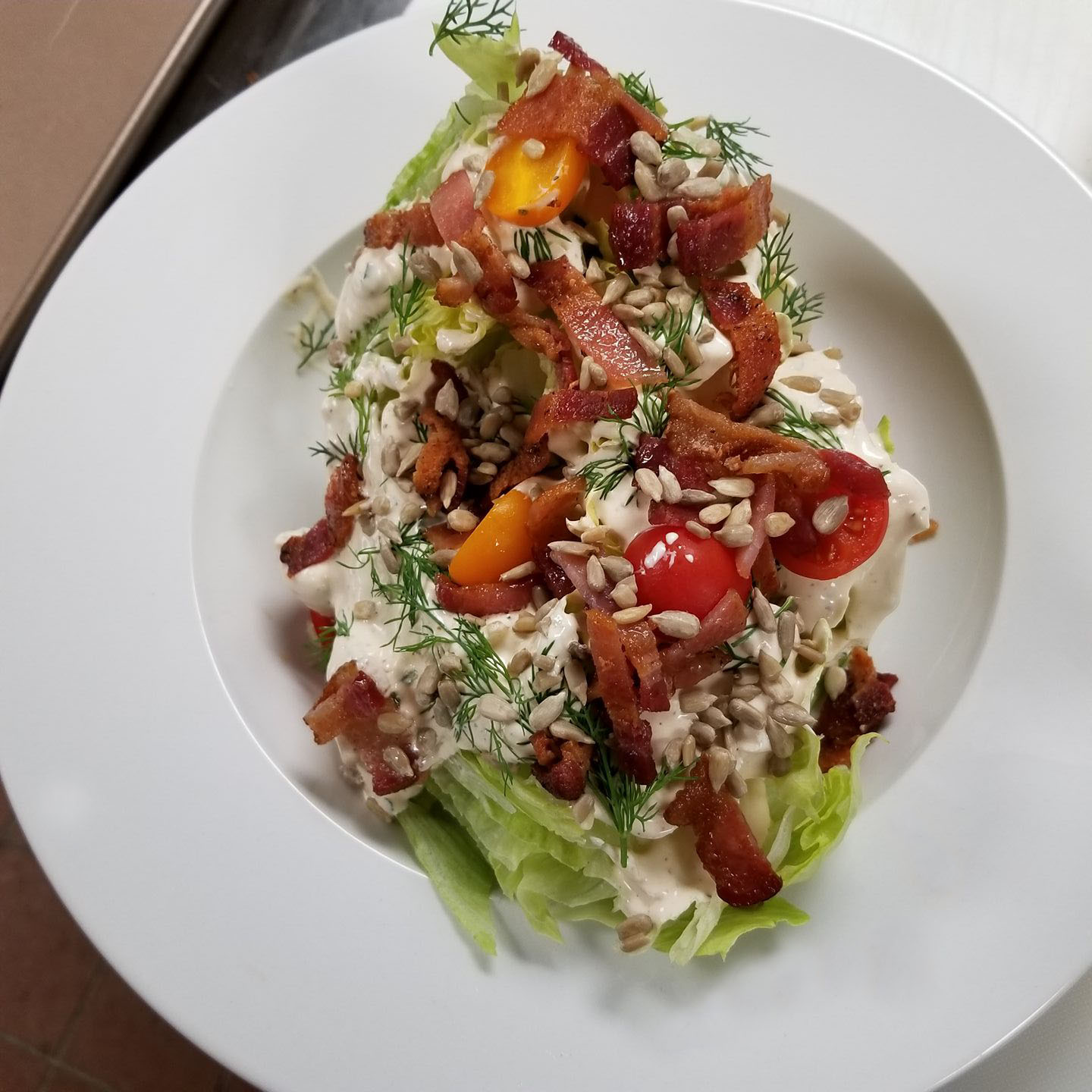 Order Biggs and Wedge Salad food online from Ploughman Deli & Cafe store, Houston on bringmethat.com