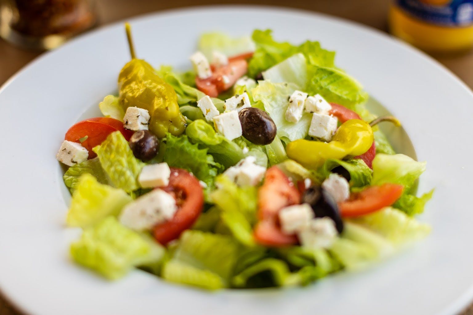 Order Greek Salad - Small food online from Pasta Glory store, San Francisco on bringmethat.com