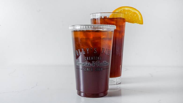 Order Freshly Brewed Mango Iced Tea food online from Polly'S Pies store, Cerritos on bringmethat.com