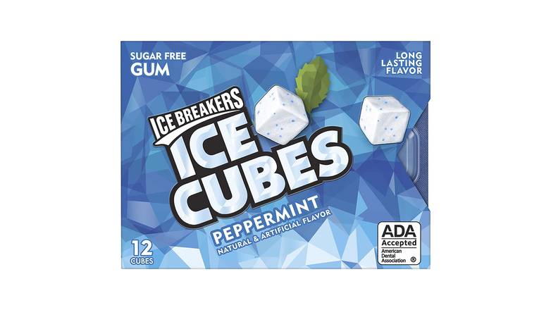 Order Ice Breakers Ice Cubes Sugar Free Peppermint Gum - 12 Count food online from Valero Food Mart store, Murrayville on bringmethat.com