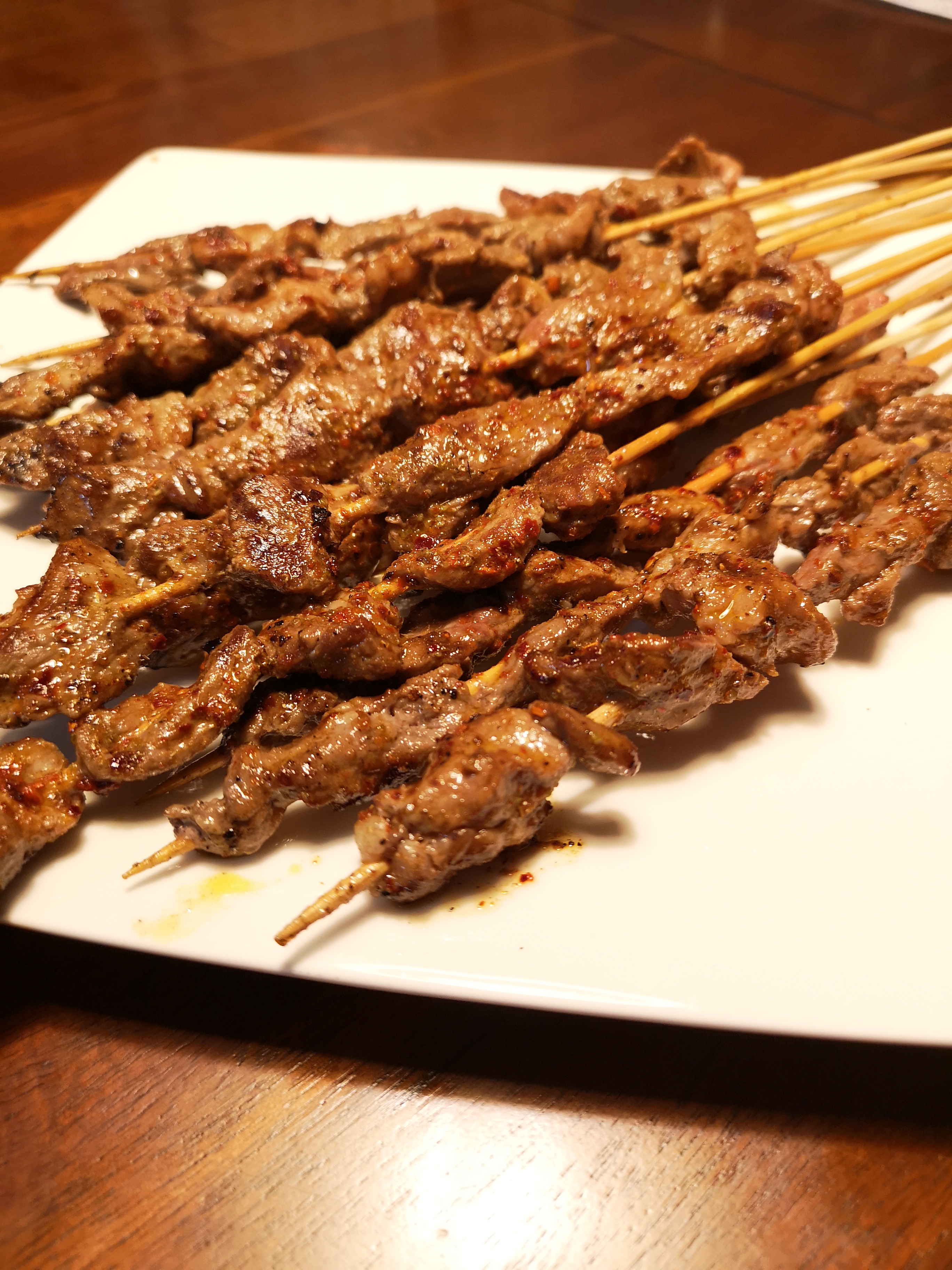 Order 3. Roasted Lamb Skewer (2pcs) 烤羊肉 food online from Kung Fu Noodle store, Dayton on bringmethat.com