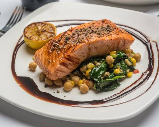 Order Broiled Ora King Salmon food online from Morton The Steakhouse store, Bethesda on bringmethat.com