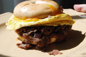 Order Steak egg and cheese food online from Bagels And More store, Bergenfield on bringmethat.com
