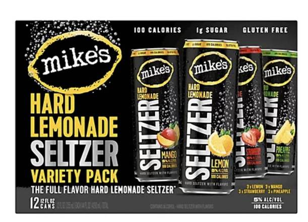 Order Mike's Hard Seltzer Variety Pack, 12pk-12oz can beer food online from Cold Spring Liquor store, Liberty Hill on bringmethat.com