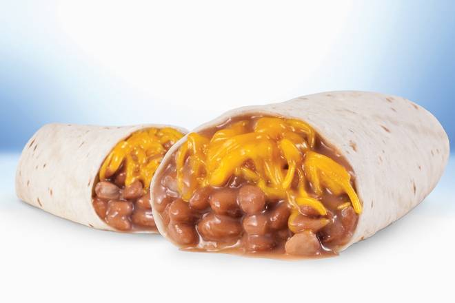 Order Bean & Cheese Burrito food online from Baker Drive-Thru store, Fontana on bringmethat.com