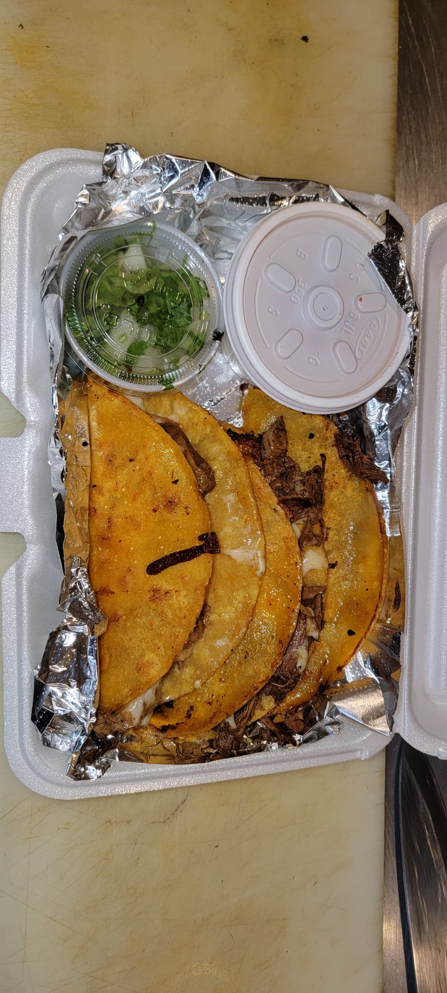 Order Tacos de birria food online from Teffys Restaurant store, Brockton on bringmethat.com