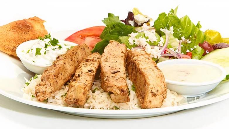 Order Grilled Chicken Breast Feast food online from Taziki Mediterranean Café store, Chesterfield on bringmethat.com