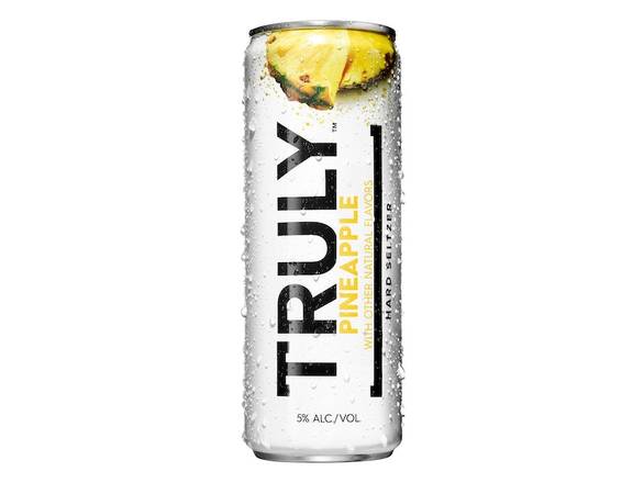 Order TRULY Hard Seltzer Pineapple, Spiked & Sparkling Water - 6x 12oz Cans food online from Liquor & Tobacco store, Batavia on bringmethat.com