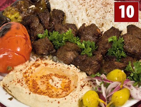 Order 10. beef Shish Kabab Plate food online from Sepan Chicken store, Los Angeles on bringmethat.com