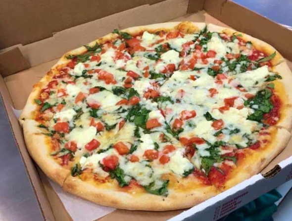 Order Veggie Pizza Slice food online from Enzo Pizza store, Indianapolis on bringmethat.com