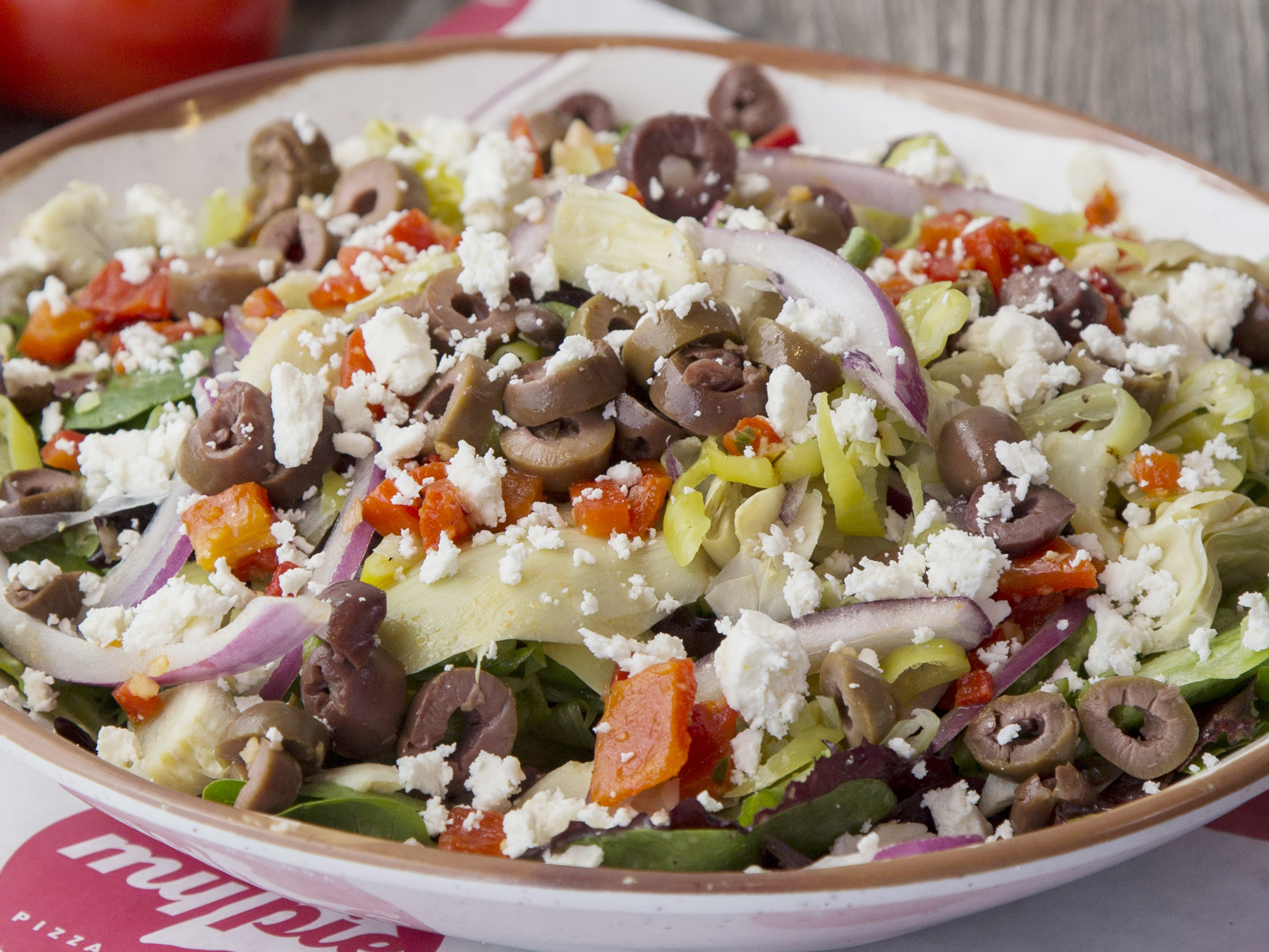 Order Mediterranean Lover Salad food online from My Pie Pizza store, Tempe on bringmethat.com