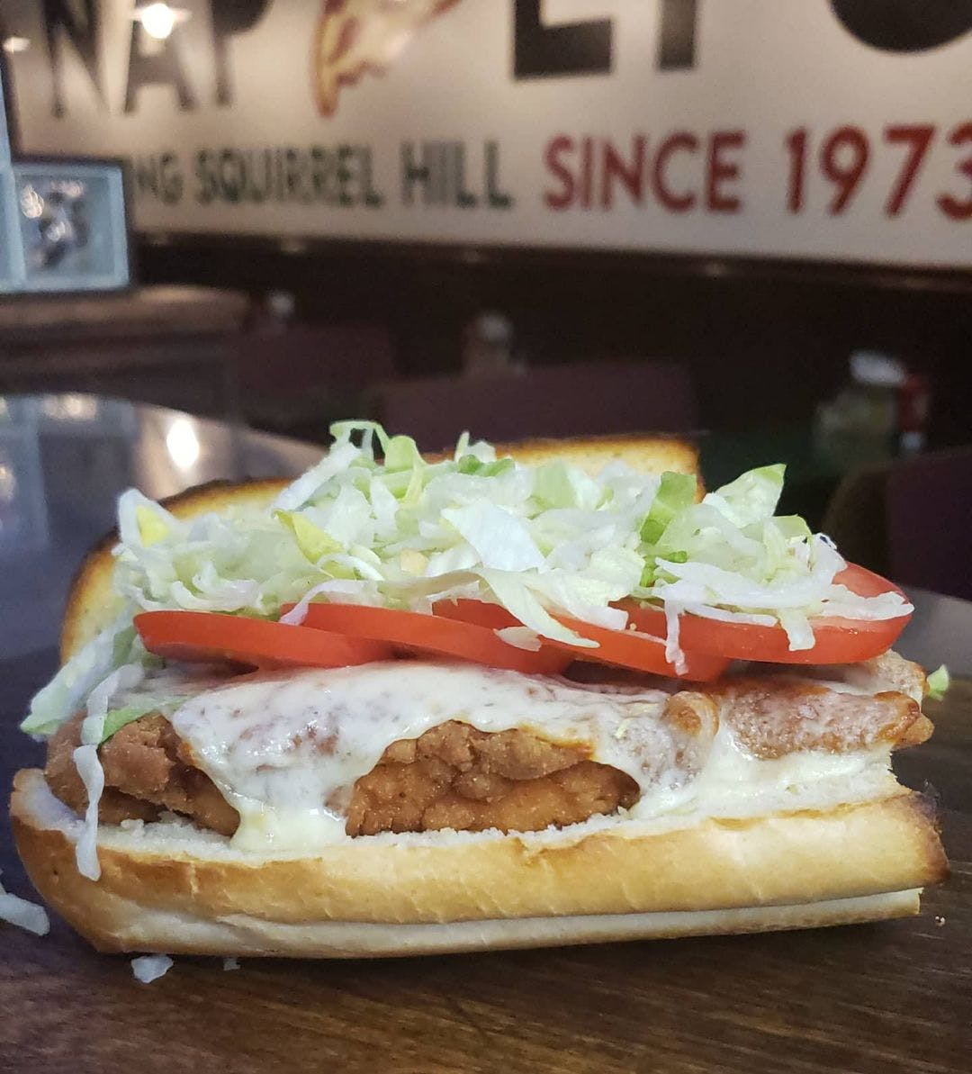 Order Fried Chicken Hoagie - Full food online from Napoli Pizzeria store, Pittsburgh on bringmethat.com
