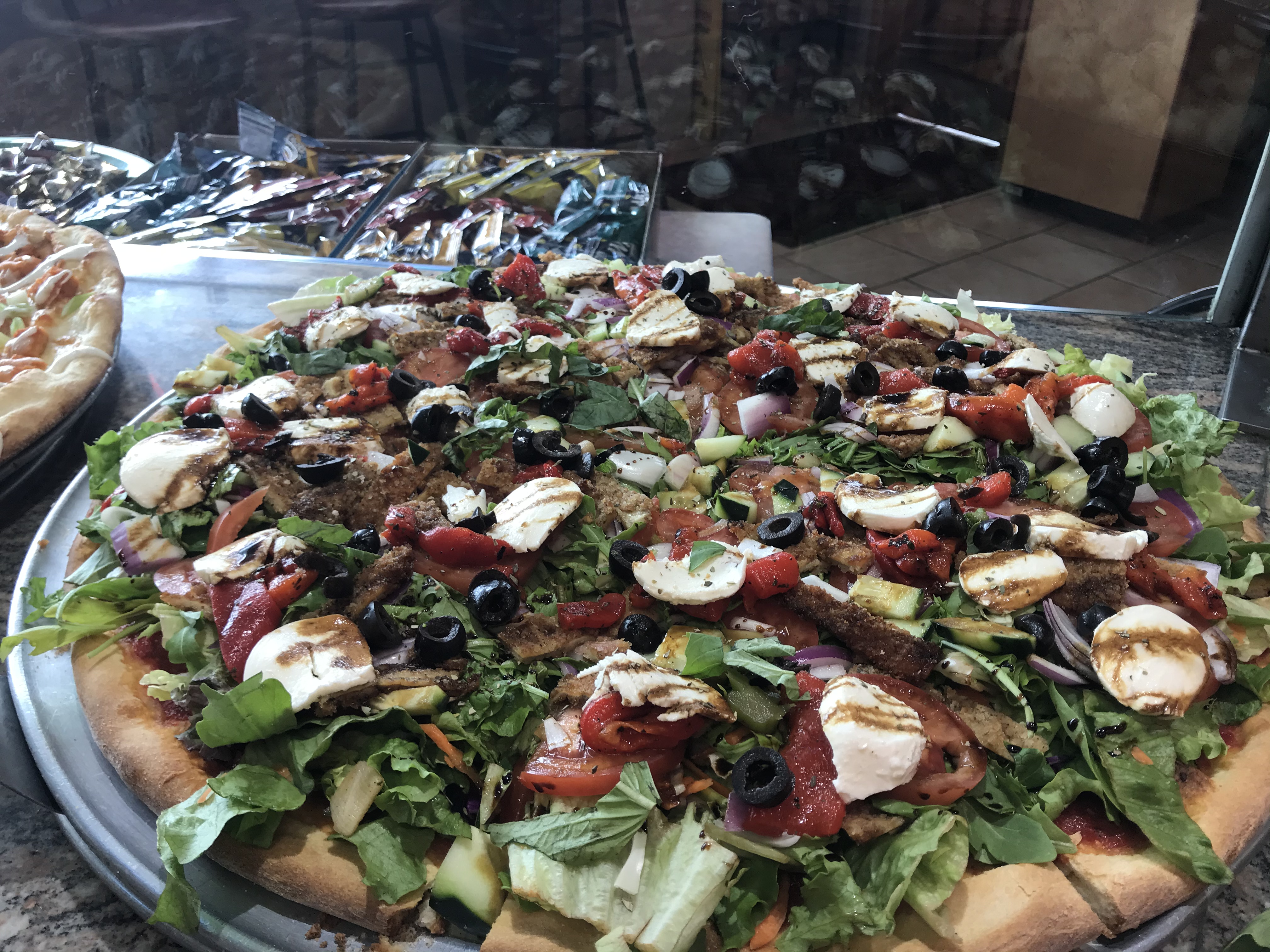 Order Salad Pizza food online from Frank's Pizza store, Pompton Lakes on bringmethat.com