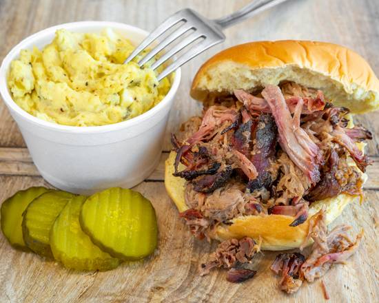 Order Pork Sandwich food online from Smoked BBQ store, Harahan on bringmethat.com