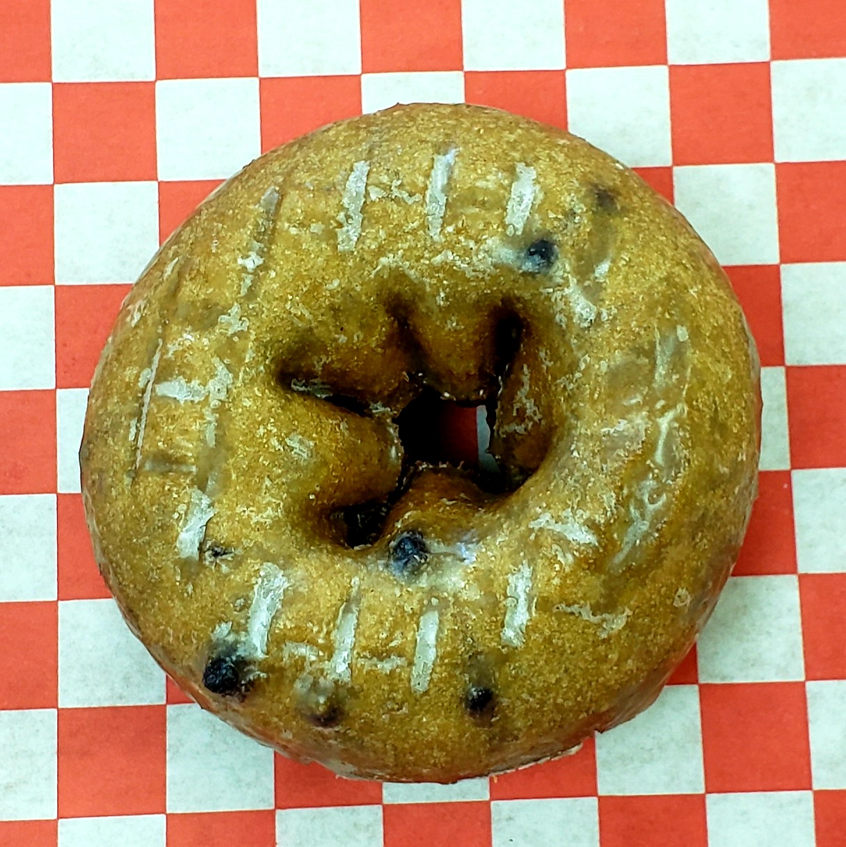 Order Blueberry Cake Donut food online from Mydonuts store, Dallas on bringmethat.com