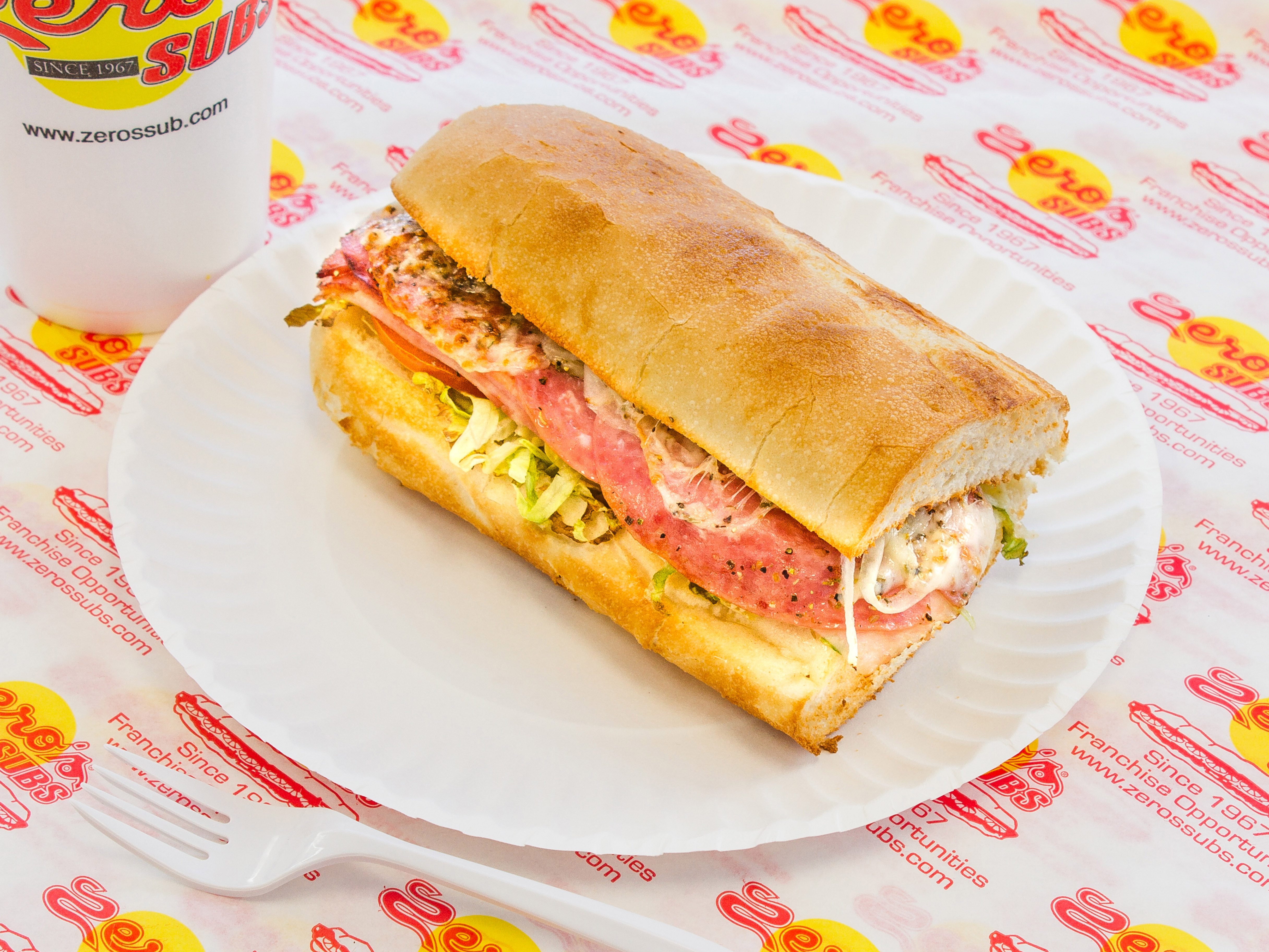Order Grinder Sub food online from Zero Subs store, Suffolk on bringmethat.com