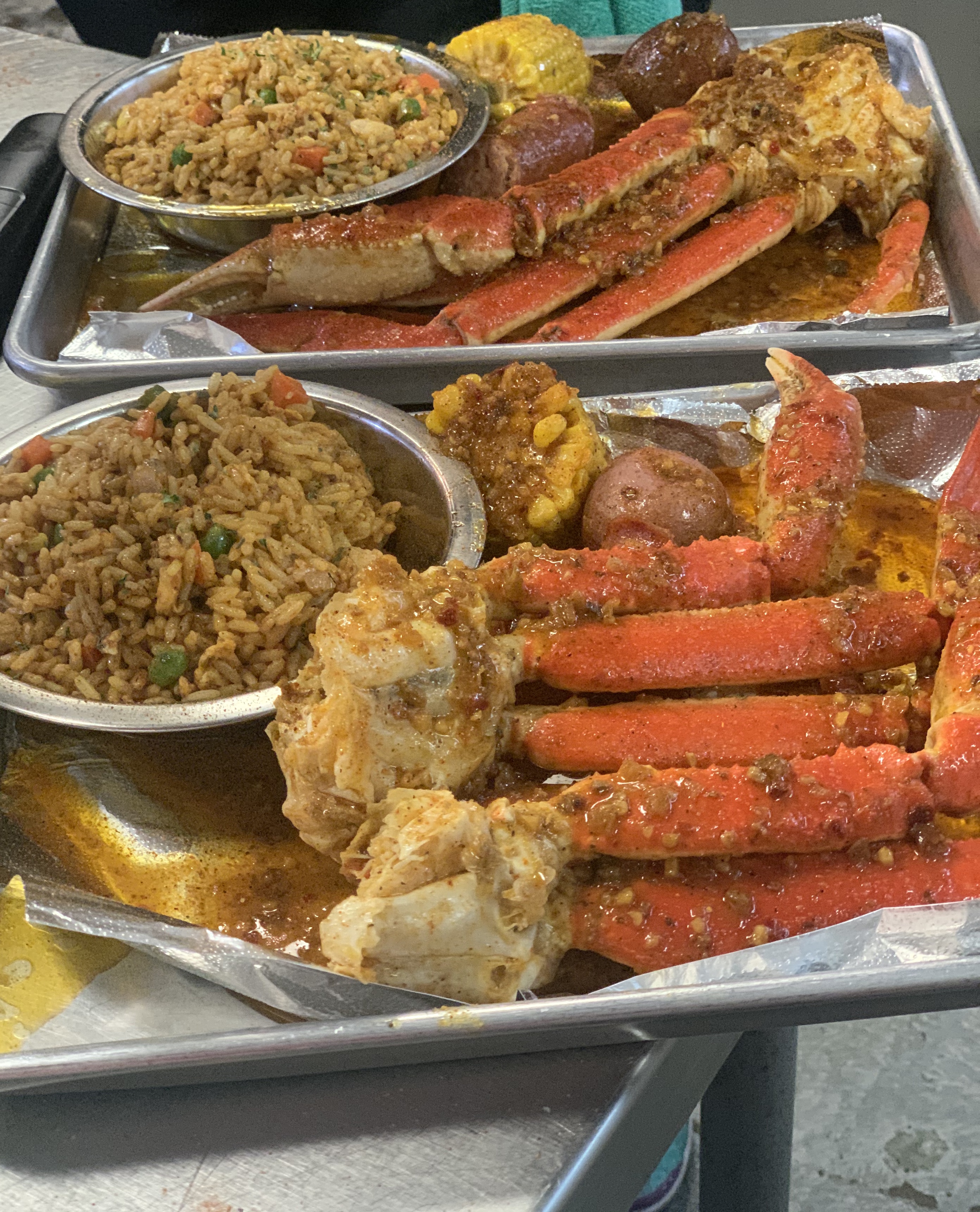 Order Cajun Rice and Snow Crabs food online from Plush Bar And Grill store, Houston on bringmethat.com