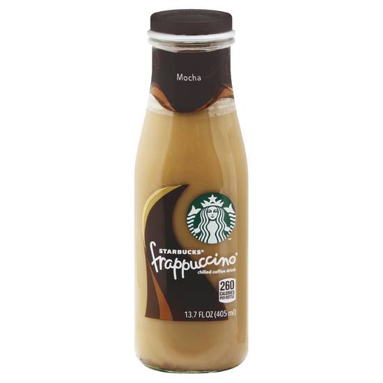 Order Starbucks Frappuccino Chilled Coffee Drink Mocha Bottle (13.7 oz) food online from Rite Aid store, Brook Park on bringmethat.com