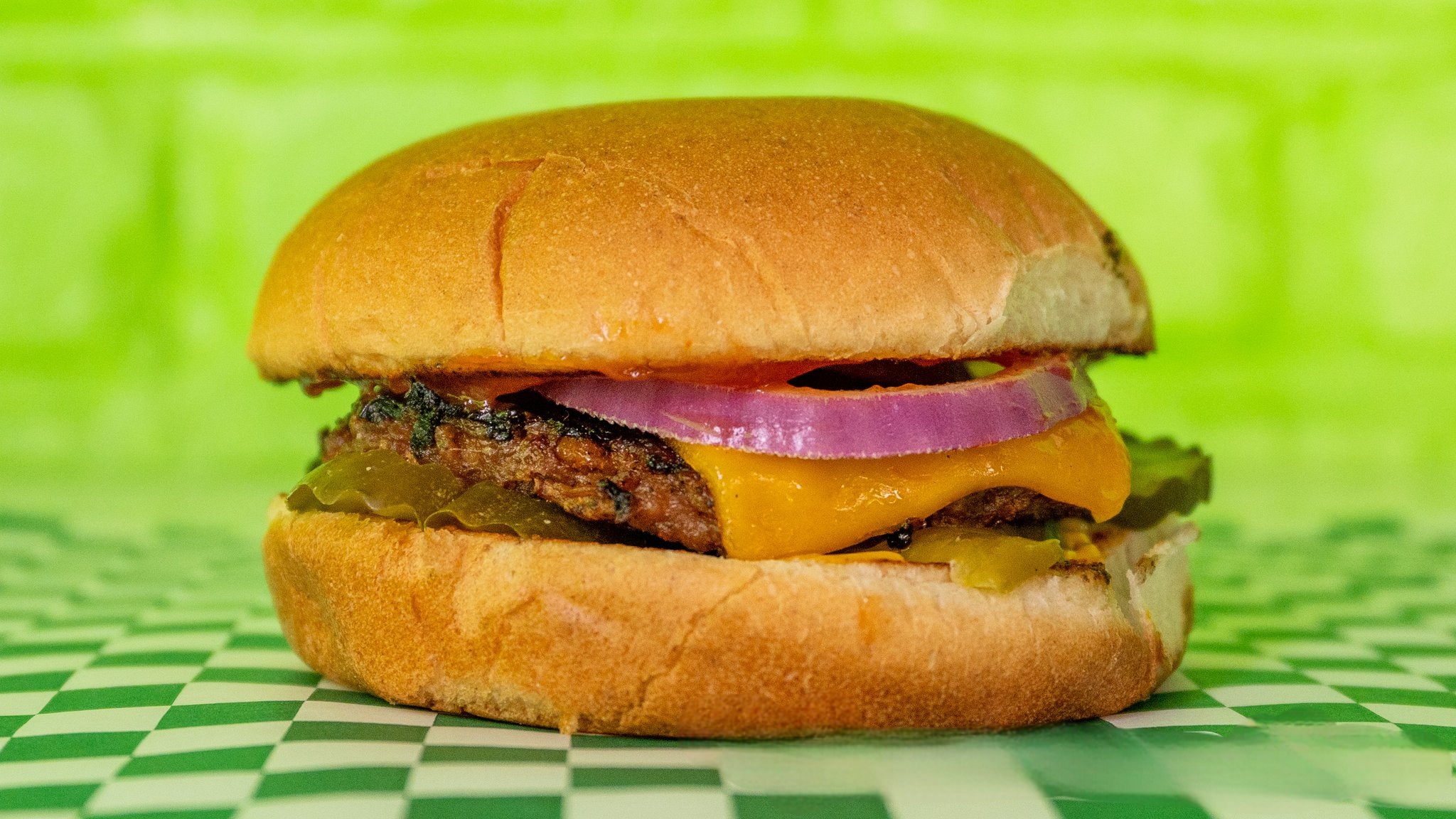Order Jr. Zen Burger food online from Veg & Go store, Riverside on bringmethat.com