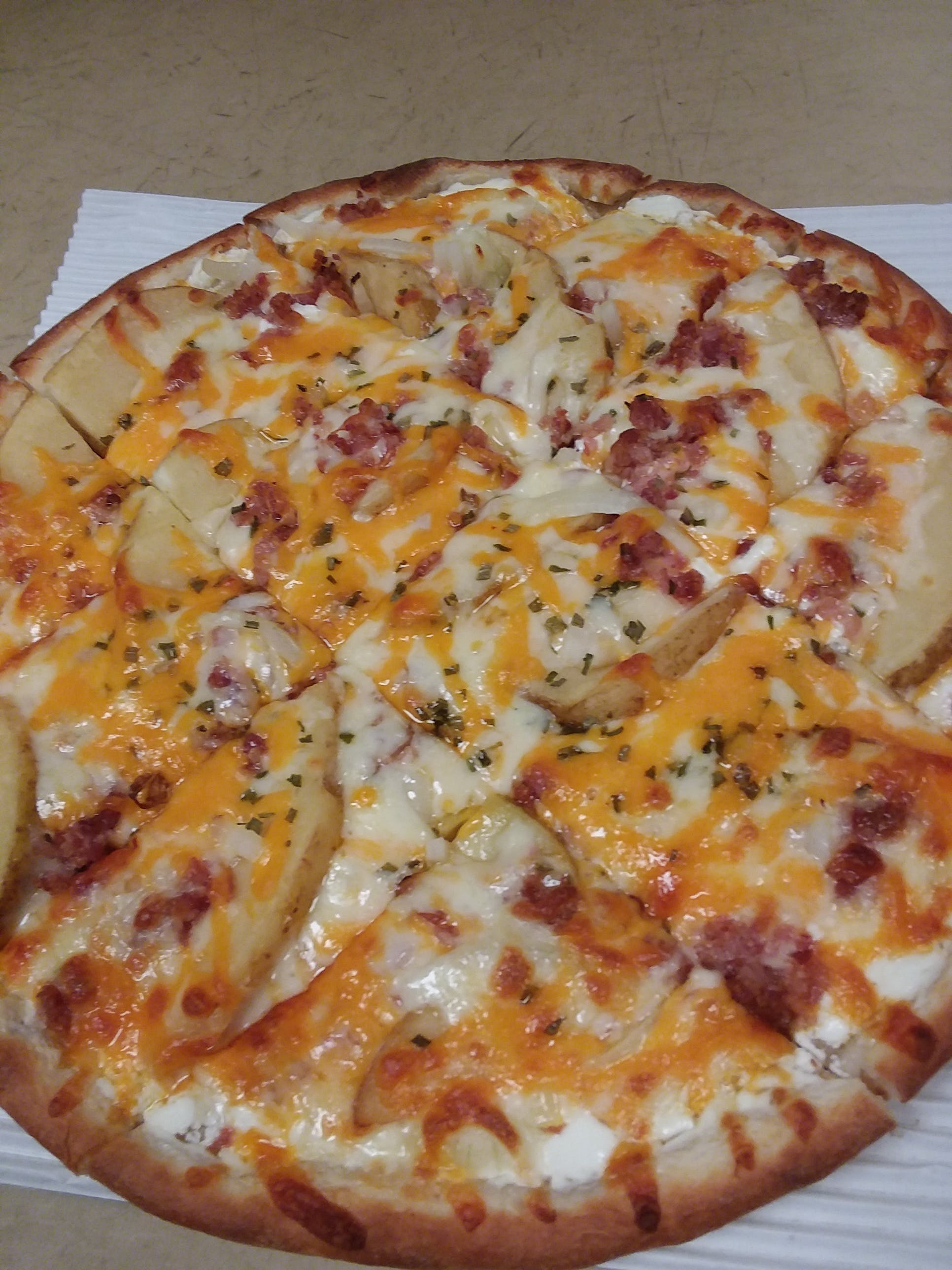 Order Potato Pizza - Small 10" food online from Pizza Brothers Inc store, Marion on bringmethat.com