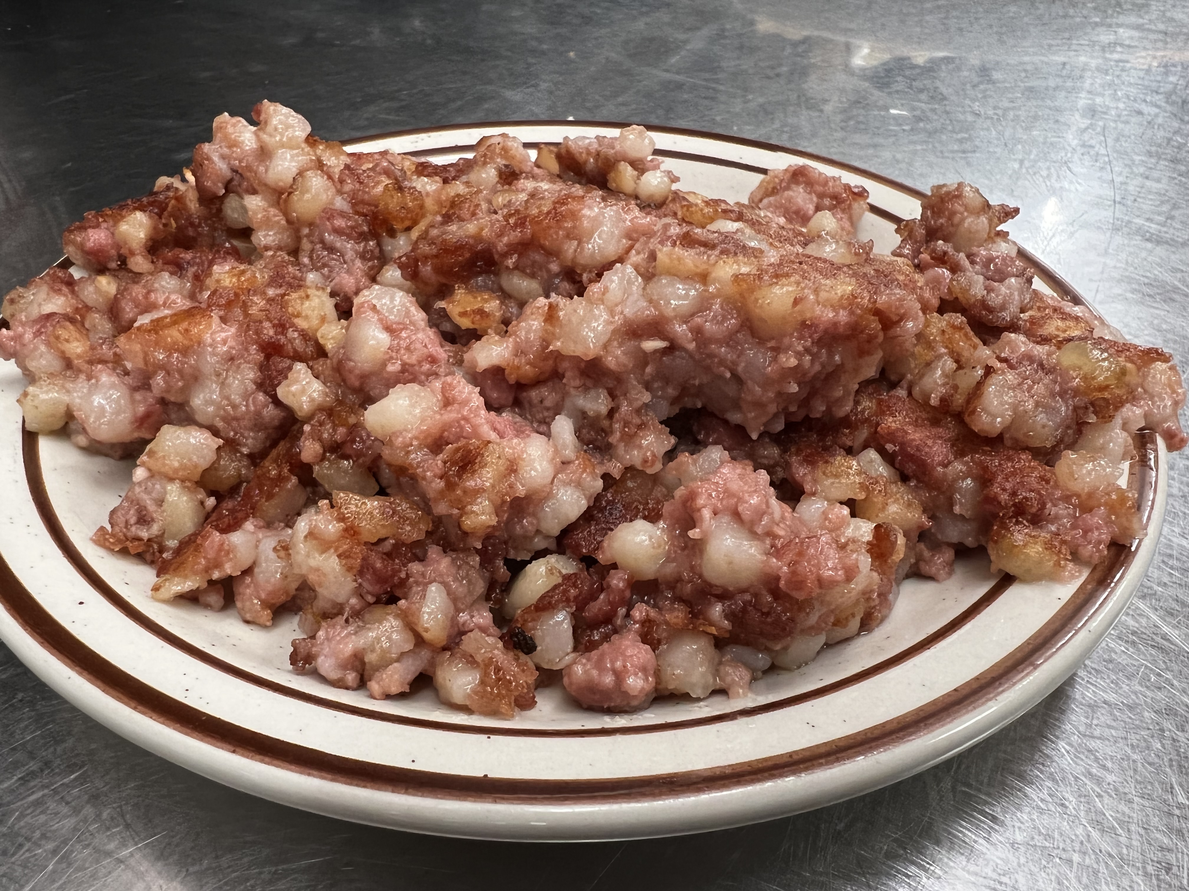 Order Side corned beef hash food online from Eastridge Family Restaurant store, Rochester on bringmethat.com