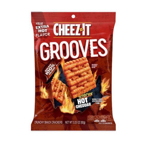 Order Cheez-It Grooves Scorchin’ Hot Cheddar 3.25oz food online from 7-Eleven store, DeBary on bringmethat.com