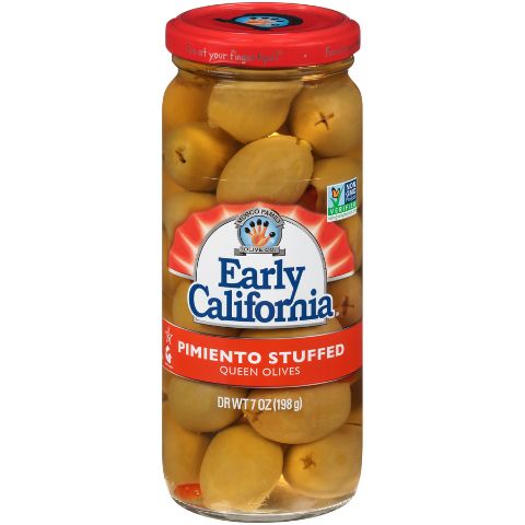 Order Early California Queen Olives 7oz food online from 7-Eleven store, Selden on bringmethat.com