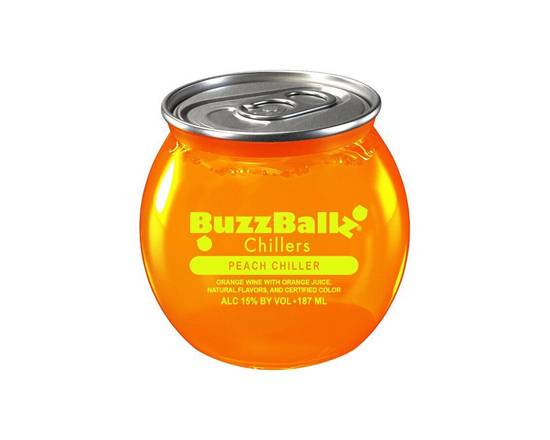 Order Buzz Balls Chillers Peach 187ml food online from Chevron Extramile store, Newport Beach on bringmethat.com